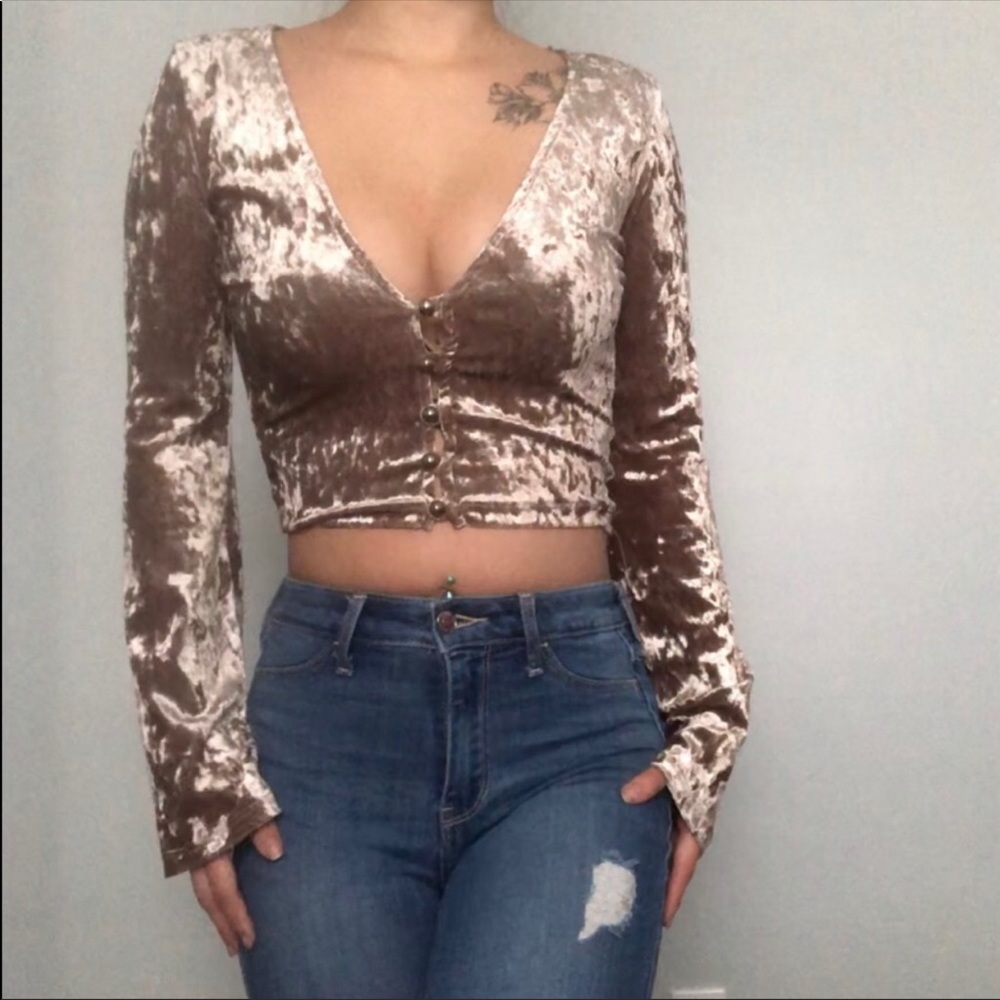 ⭐️ 4/$25 Necessary clothing crop long sleeve XS